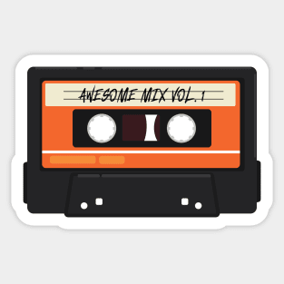 Cassette awesome mixtape Sticker